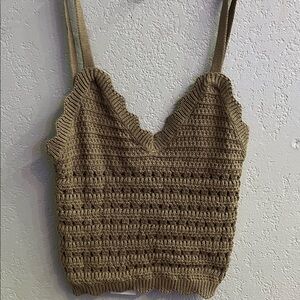 Streetwear Society Brown Knit Camisole